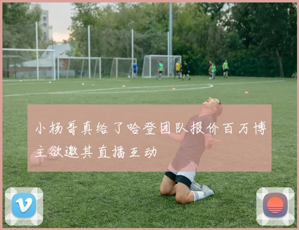 小杨哥真给了哈登团队报价百万博主欲邀其直播互动